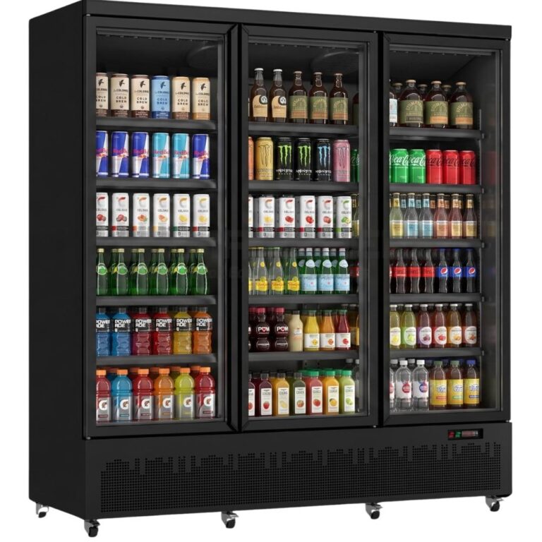V-MAX Triple Door Upright Bottle Cooler Display Fridge – Commercial Chiller