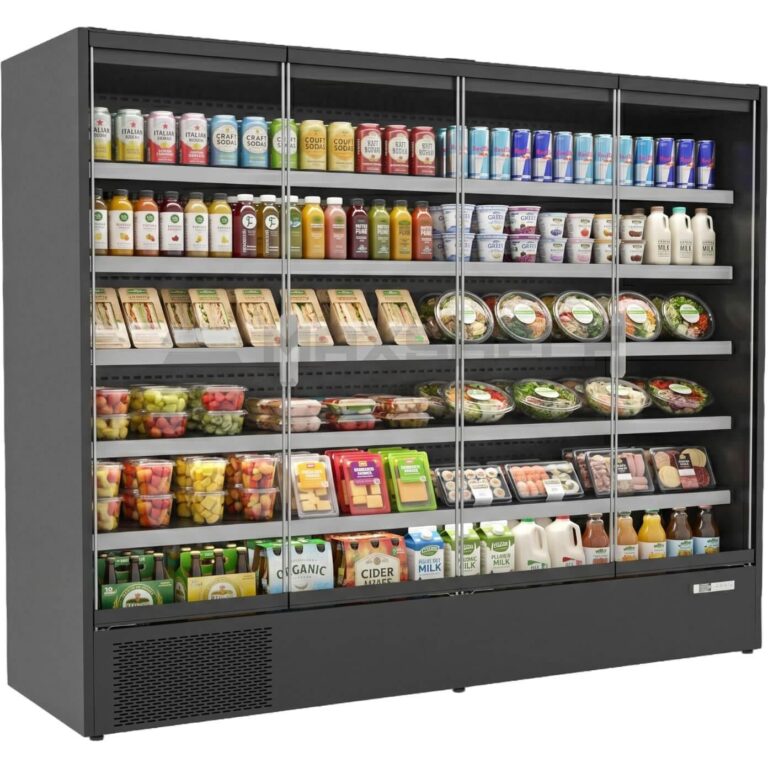 Four Glass Door Upright Chiller 2060mm x 2560mm x 740mm