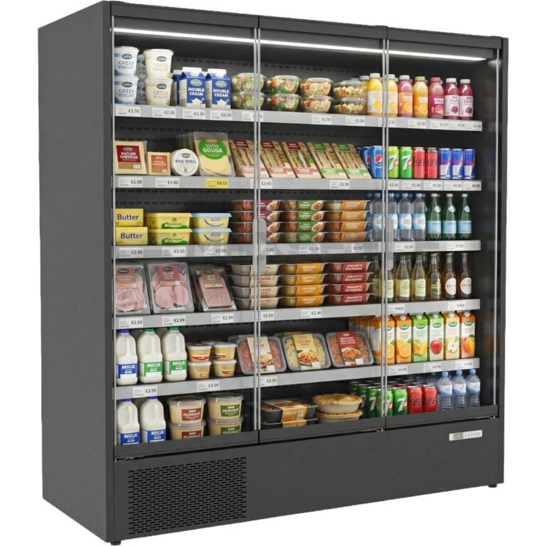 Triple Glass Door Upright Chiller 2060mm x 1935mm x 740mm