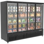 V-MAX 4 Door Upright Glass Door Display Freezer – Plug-In