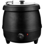 Commercial Soup Kettle Warmer – 10L Black, 400W | BRVVICSWQ10