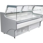 Café & Takeaway Display Fridge – 1330mm White Serve Over Counter | BRVBLUEL128