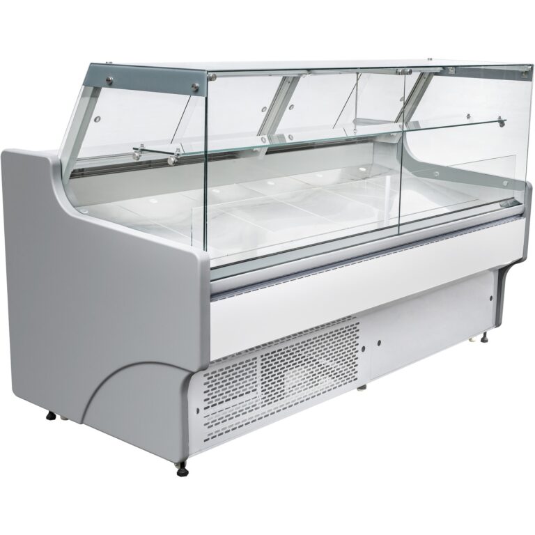 Café & Takeaway Display Fridge – 1330mm White Serve Over Counter | BRVBLUEL128