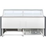 Restaurant Meat & Deli Display Fridge – 2580mm White Serve Over Counter | BRVBLUEL134