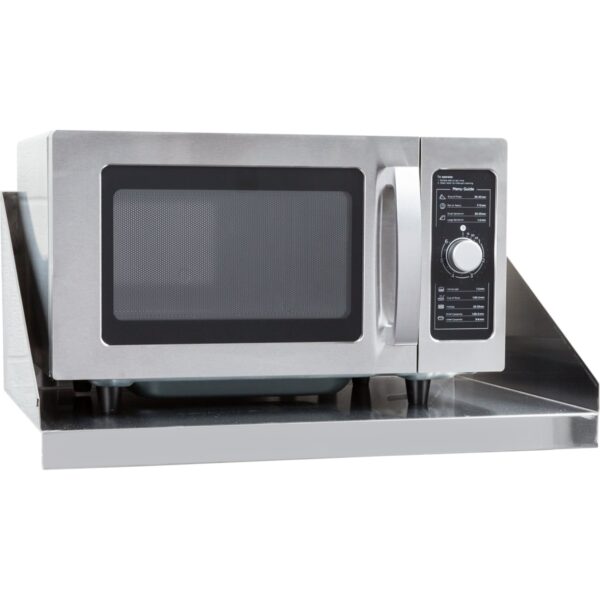 Commercial Microwave Wall Shelf – 600 × 450mm Stainless Steel | BRVWHMS450X600