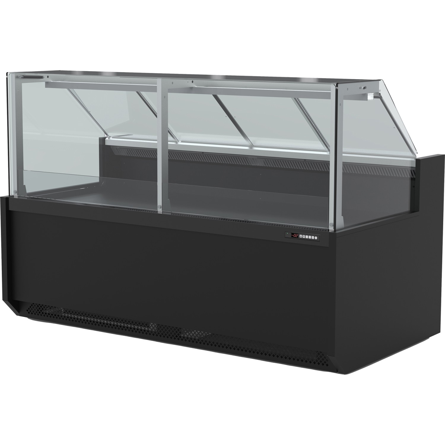 YFCSC995T1BLACK_1-1500x1500-1.jpg Serve Over Deli Display Fridge – 995mm Flat Glass Counter, Black | BRVYFCSC995T1BLACK
