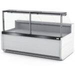 Café & Sandwich Shop Display Fridge – 995mm White Serve Over Counter | BRVYFCSC995T1WHITE