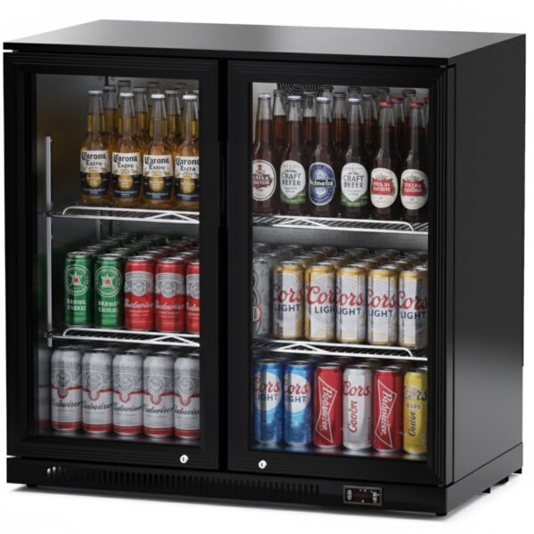 Commercial back bar bottle cooler