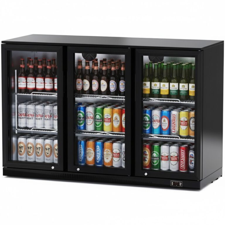 Commercial back bar bottle cooler