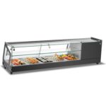 Countertop sushi and tapas refrigerated display