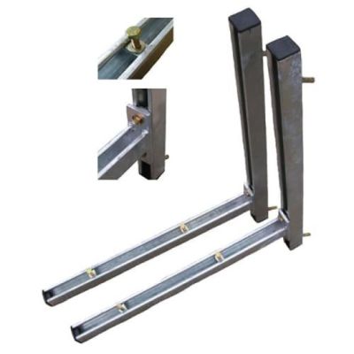 Cantilever Arm Kit (2 arms in kit + fixings) 600mm Arm x 750mm Drop 41x41x2.5mm Strut - 190kg SWL
