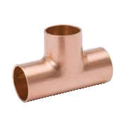 Copper refrigeration equal tee representative range image