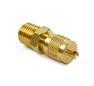 Threaded refrigeration access fitting — range image