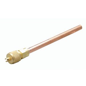 Extended tube refrigeration access valve — range image Extended tube refrigeration access valve — range image